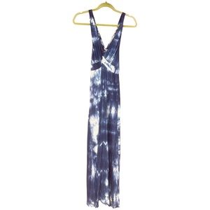 Letarte Hawaii Blue and white Tye Cross Back Tie Dye Dress or Beach Cover up
